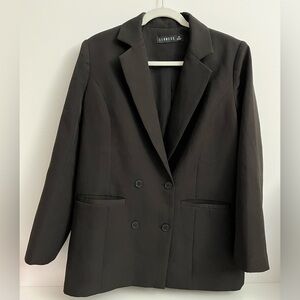 Lioness Oversized Double Breasted Blazer XS Black